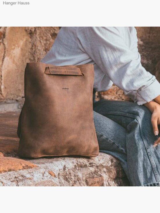 Convertible Backpack to Shoulder Bag Crossbody Purse Full Grain Leather Handmade main image 4